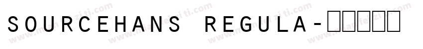 sourcehans regula字体转换